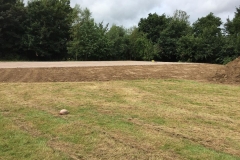 MUGA and concrete steps to a school in Haywards Heath